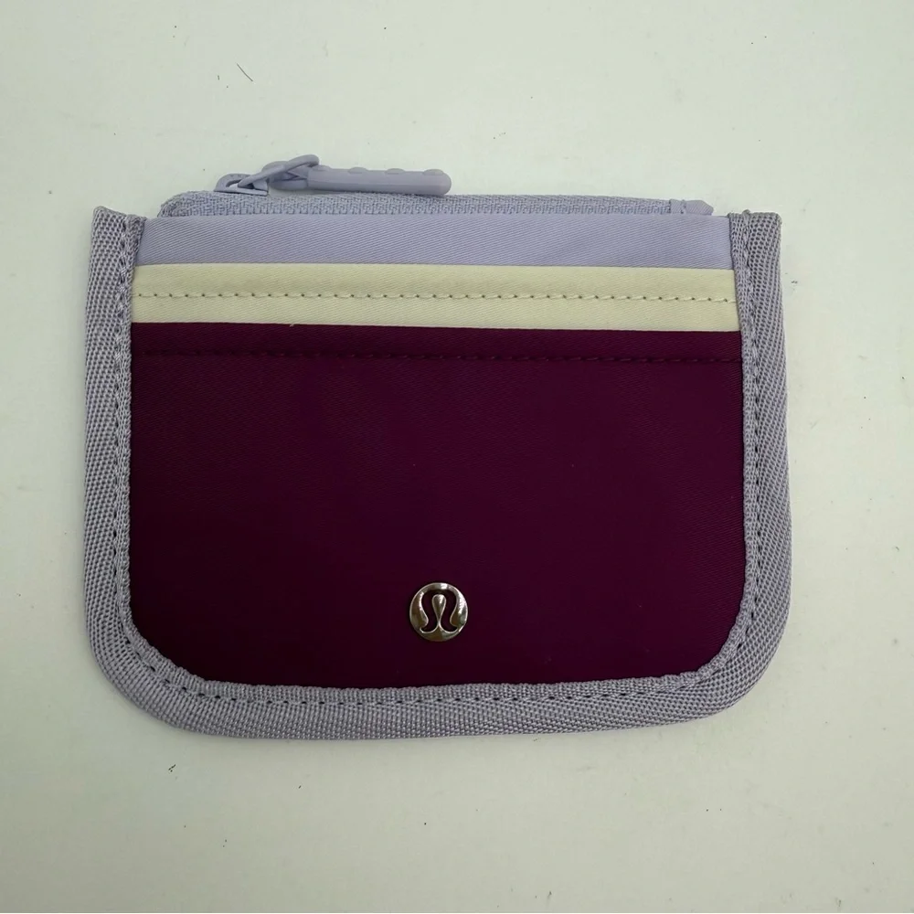 lululemon athletica Purple and Cream Cosmetic Bag